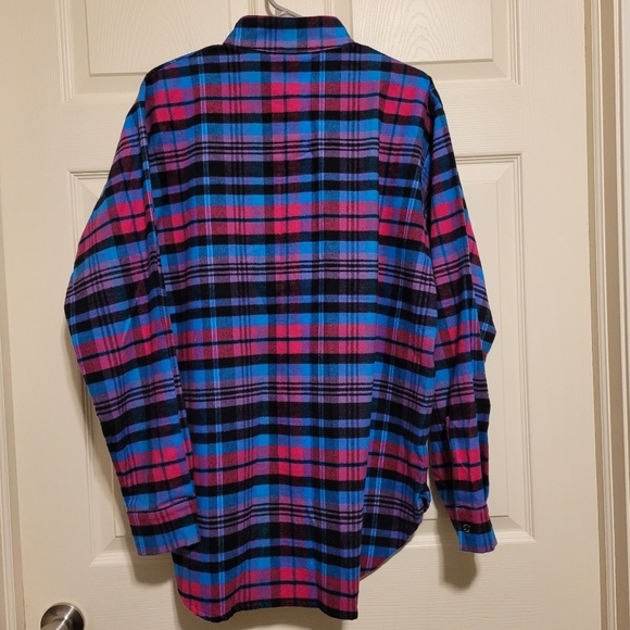 The Vermont Flannel Co Men Plaid Shirt XS Multicolor Long Sleeve 1/2 Button up - Picture 6 of 7